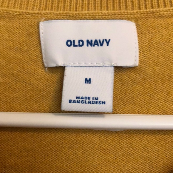 Old Navy Mustard Yellow Button-Up Sweater - Picture 3 of 4